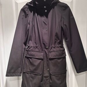 DKNY Black Utility Jacket with Hood